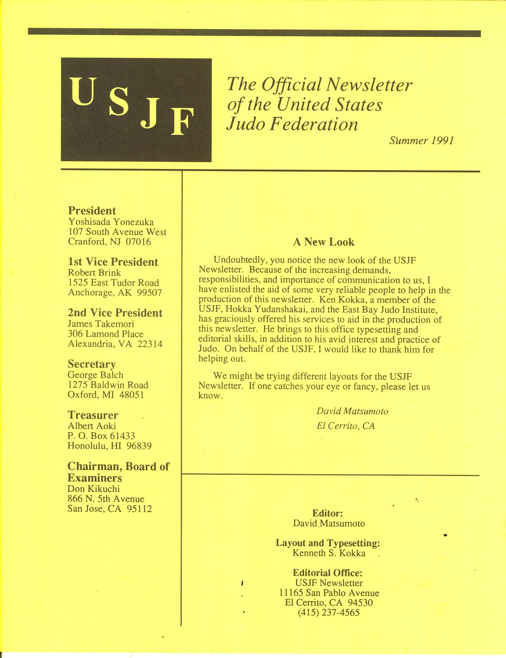 Summer 1991 The USJF